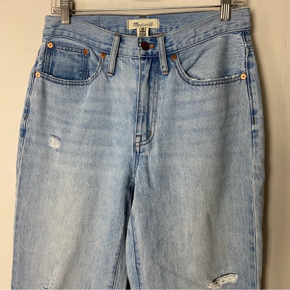 Madewell Relaxed Jeans in Cresthaven Wash Ripped Edition size 25 - Picture 5 of 14